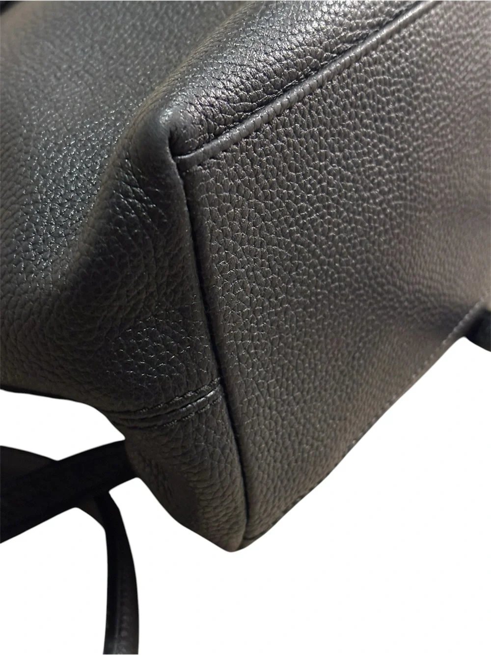 kate spade Black Pebbled Leather Drawstring Backpack